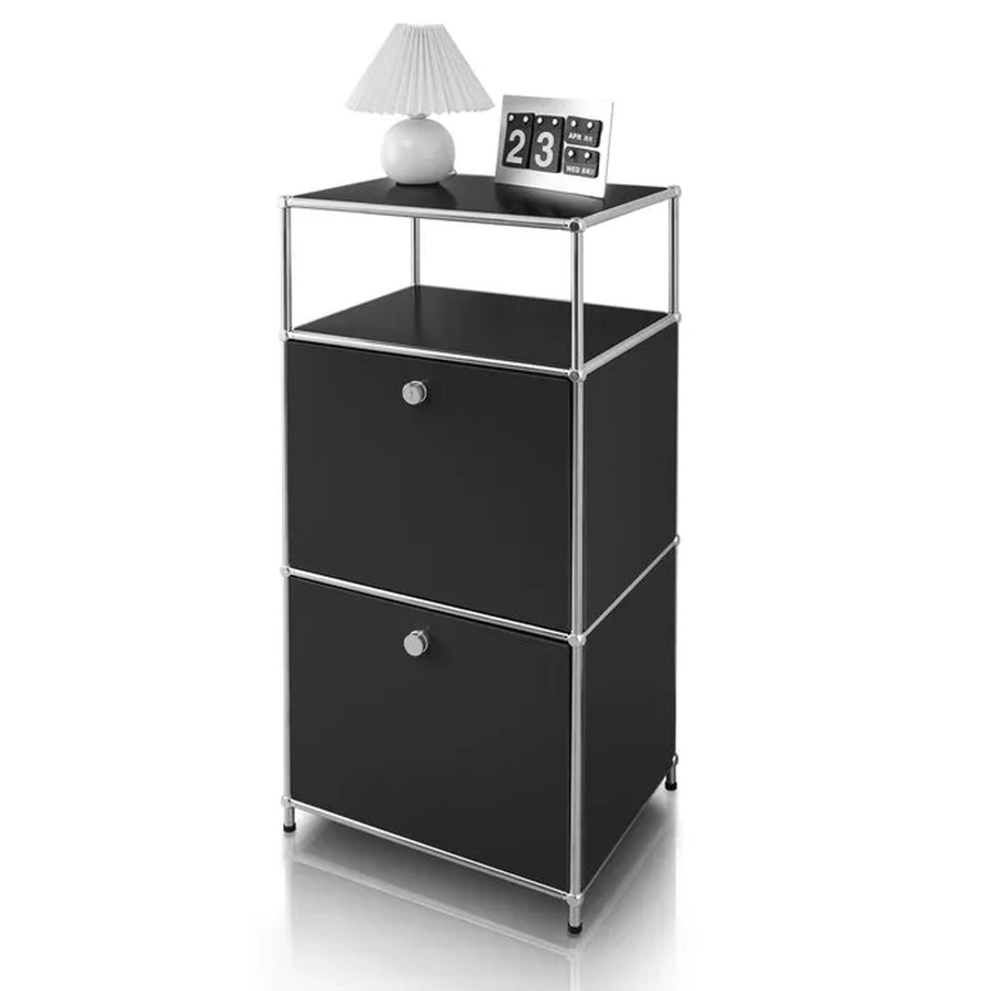 Floordirekt Metallregal Concept Epure MK-120 in Schwarz, B/T/H: 50 x 40 x 100 cm - Bild 2