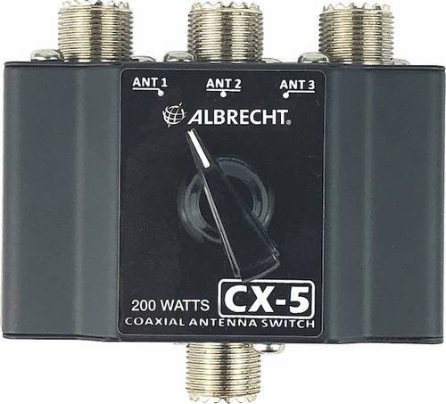 Albrecht Antennenumschalter CX-5 3-Wege Antennenschalter in Schwarz - Bild 1
