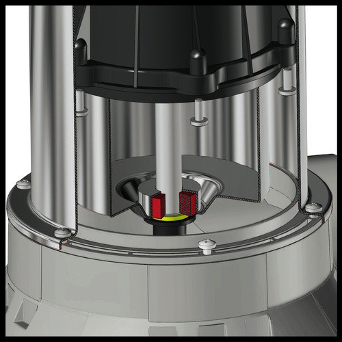 Einhell Schmutzwasserpumpe GC-DP 9035 N Tauchpumpe in Rot/Silber - Bild 3