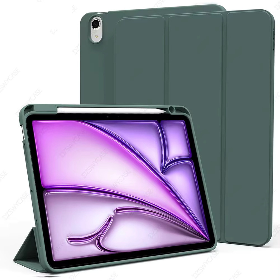 DZSWYCASE Schutzhülle für iPad Air 11 M2 M3, iPad Pro 11, iPad 10 und iPad Mini 6 mit Stifthalter-Abdeckung in Blau oder Grün - Bild 7