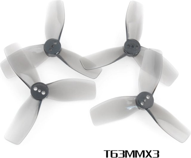 Creapart 2 Paar 3-Blatt Propeller 2,5 Zoll CW & CCW für FPV Racing Drone und Freestyle Cinelog25, Transparent - Bild 1