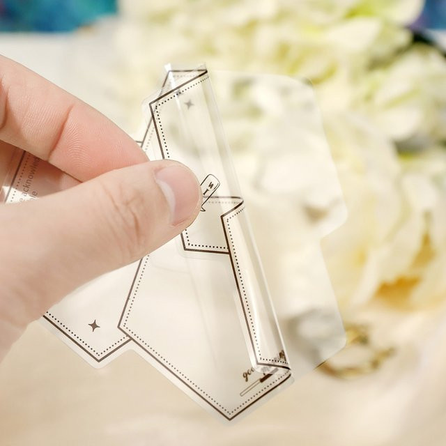 20 Stück Vintage Transparente Randfolien-Aufkleber im Retro-Stil für Scrapbooking und DIY-Dekoration - Bild 1
