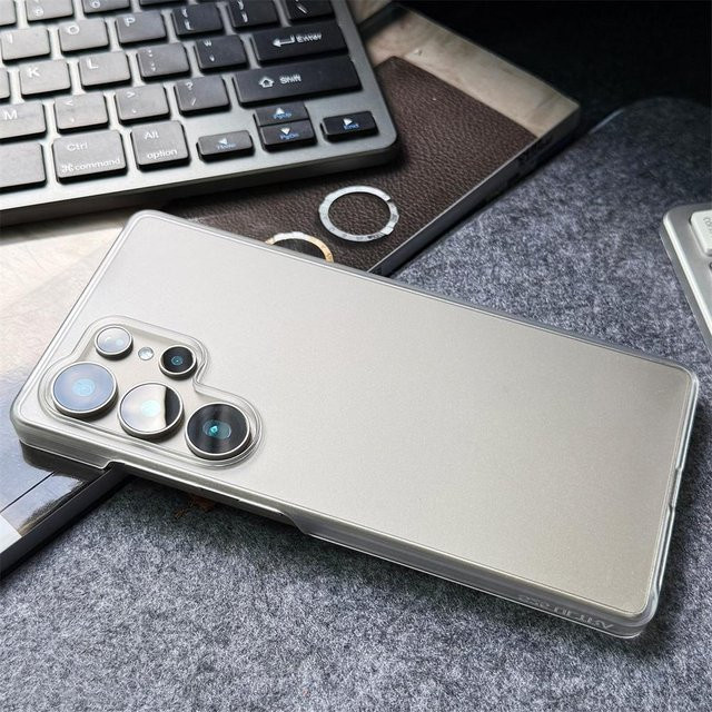 Ultra Slim Matte PC Rahmlose Hülle für Samsung Galaxy S26 S25 S24 S23 S22 Plus FE A55 A56 A37 A16 Transparent - Bild 1