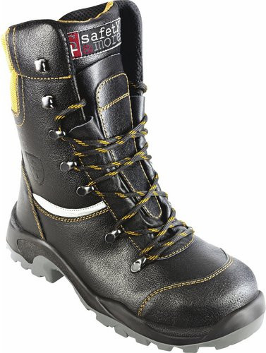 safety and more Schnittschutz-Stiefel, Schwarz, Größe 41, EN ISO 20345 - Bild 1