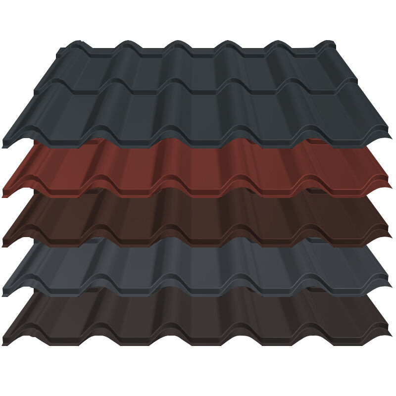 Pfannenblech Diament Eco+ von Blachotrapez GmbH aus Stahl in Multicolor, Modullänge: 350 mm, Dicke: 0,50 mm - Bild 1