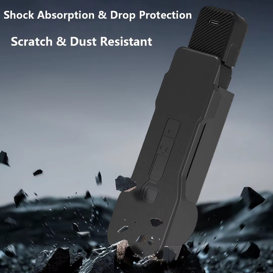 DJI OSMO Pocket 3 Magnetische Schutzabdeckung mit Klappfunktion und 3 Filterschlitzen in Schwarz - Bild 6