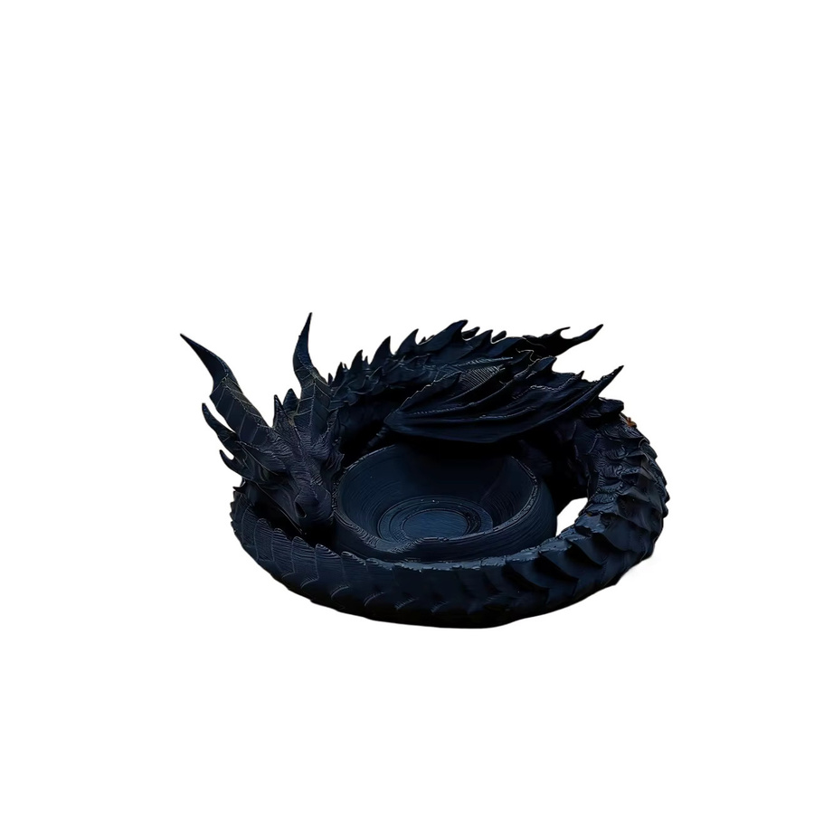 Black Dragon Multifunktionales Desktop-Aufbewahrungstablett aus Resin in Schwarz - Bild 6