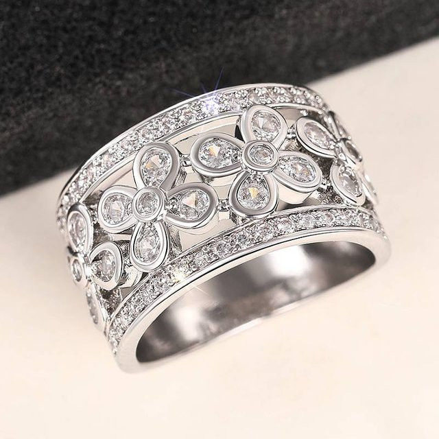 Huitan Damenring, Silber, Zirkonia - Bild 1