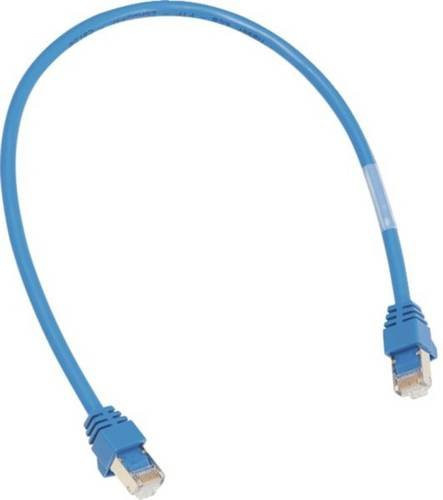 Hager Patch-Leitung ZZ45WAN500 RJ45 Ethernet LAN Kabel Blau 5m - Bild 1