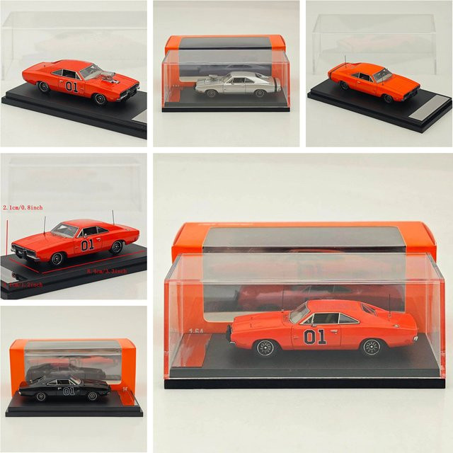Mini Forge Charger General Lee R/T 1969, Druckguss-Modellauto, 1:64 - Bild 1