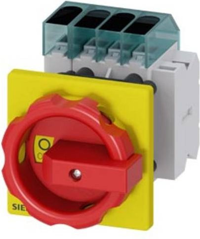 Siemens Lasttrennschalter 4polig 32 A 16 mm² Rot Gelb 1 Schließer 1 Öffner 690 V/AC 3LD32541TL53 - Bild 1