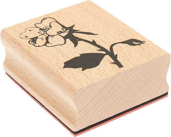 Rico Design Paper Poetry Stempel La Vie en Rose in Rose