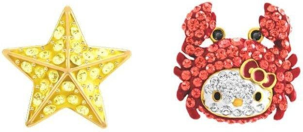 Swarovski Ohrringe, Zirkonia, Damen, Gold, Verspielt - Bild 1