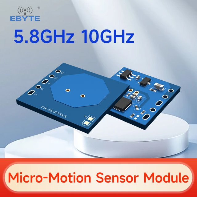 EBYTE E54-10L E54-05L Radarmodul mit Mikrobewegungssensor für Personenerkennung in Blau, 5,8 GHz und 10 GHz - Bild 1
