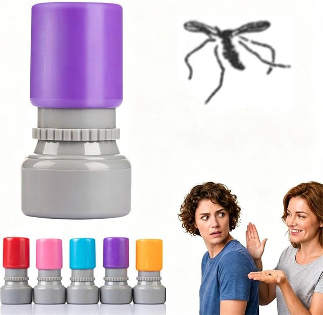 Binchi Outdoor Equipment Lustiger Mückenstempel mit Cartoon-Insekten-Design in Schwarz und Multicolour für Scrapbooking und Bastelarbeiten - Bild 1