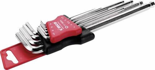 Cimco 9-teiliges Sechskantschlüssel-Set aus gehärtetem Stahl in Silber - Bild 1
