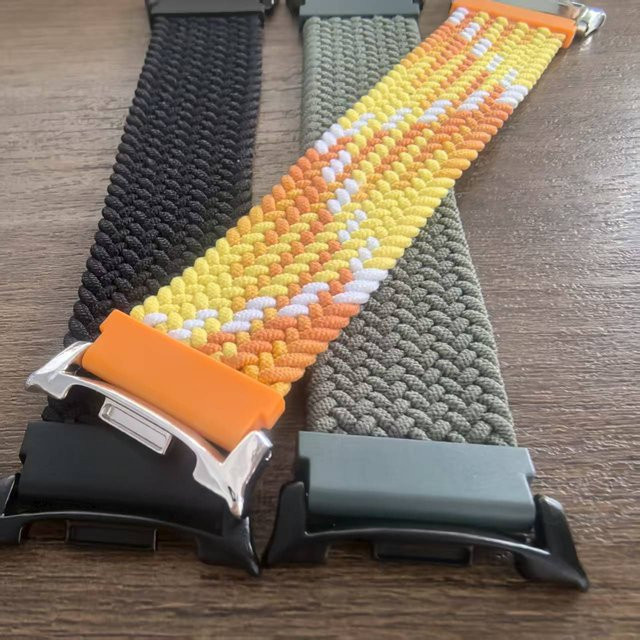 Samsung Galaxy Watch Sport-Stoffarmband, geflochten, Solo Loop, Unisex, Bunt - Bild 1