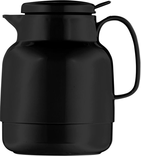 Helios Isolierkanne mit Drucktaste, Schwarz, 1,3 l - Bild 1