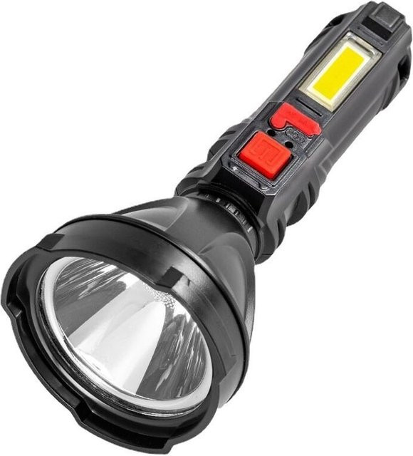QHSPE COB-Seitenleuchte, tragbare explosionsgeschützte LED-Lampe in Schwarz für Camping, Angeln und Notfälle - Bild 1