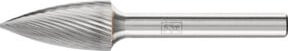 PFERD Hartmetall Frässtift Spitzbogen SPG universal fein, Farbe: Silber, Durchmesser: 12 mm, Länge: 25 mm, Schaft-Durchmesser: 6 mm - Bild 1