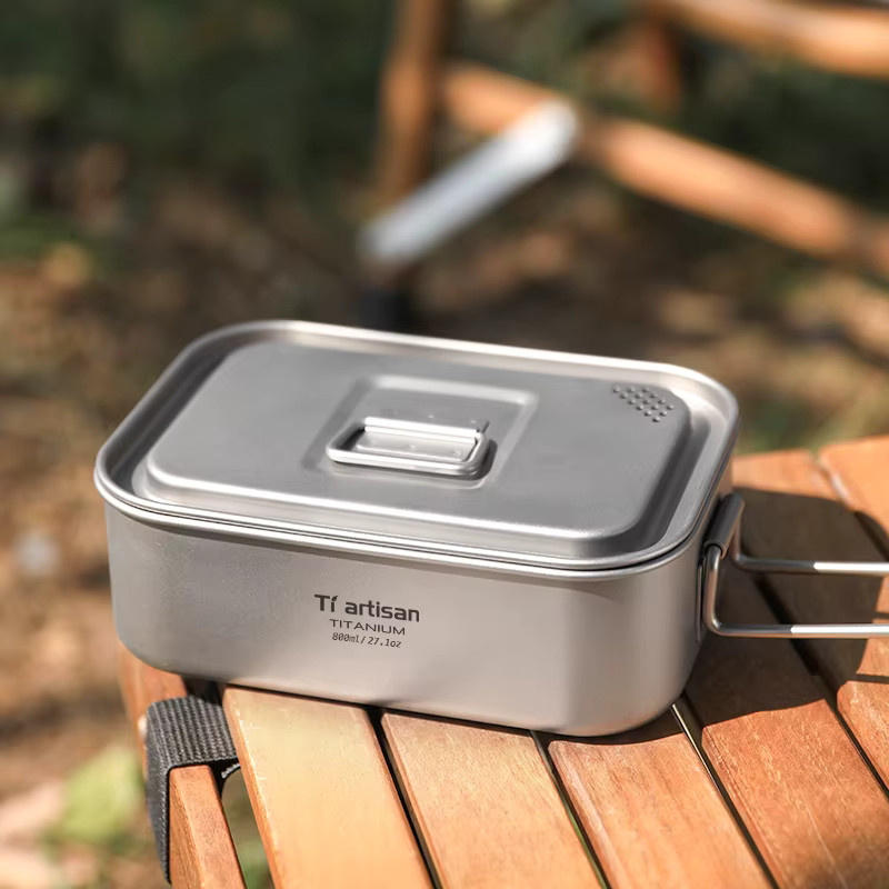 Tiartisan Titan einlagige Lunchbox aus Edelstahl in Silber für Outdoor und Camping - Bild 2