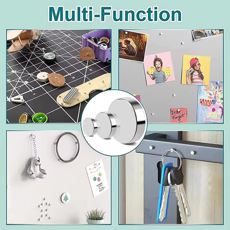 Mognot Magnetische Runde Scheiben-Kühlschrankmagnete für Basteln, Büro und Küche - Bild 3