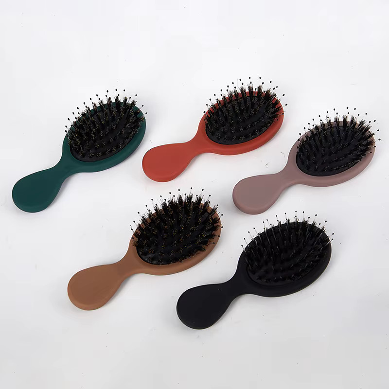 Haarbürste aus Wildschweinborsten, oval, Unisex - Bild 5