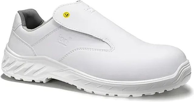 Elten Jori Sicherheitshalbschuh JoClean Slipper White Low ESD S3 in Weiß, Größe 43 - Bild 1