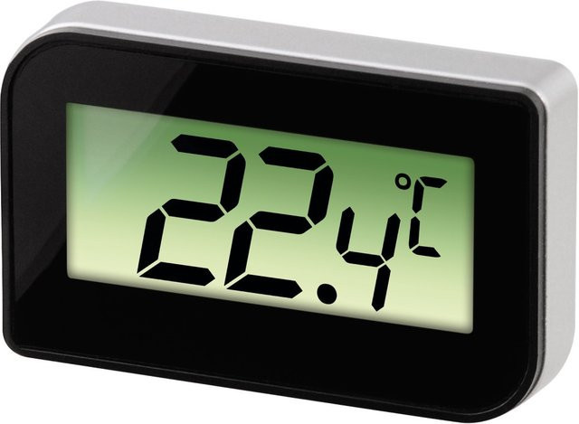 XavaX Digitales Kühl- und Gefrierschrankthermometer in Silber - Bild 1