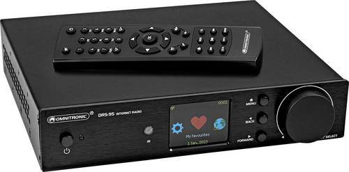 Omnitronic DRS-95 Internet Tischradio mit DAB+, FM und Bluetooth in Schwarz - Bild 1