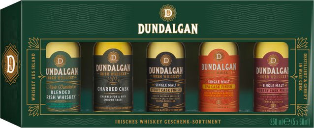 Dundalgan Irish Whiskey Miniatur Geschenkset aus West Cork, 5 x 50 ml - Bild 1