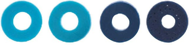 Rico Design Gummischeiben Mix, 6x1mm, 60 Stück, Blau, Unisex - Bild 1