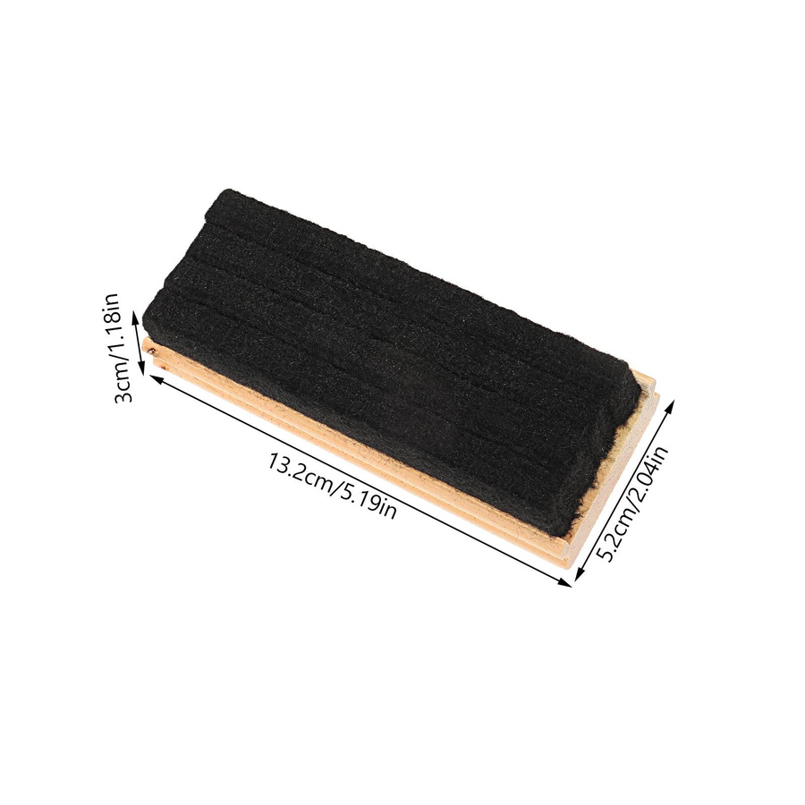 Yiran Furniture Whiteboard Radiergummi Set aus Wollfilz und Holz in Schwarz, 5 Stück - Bild 5