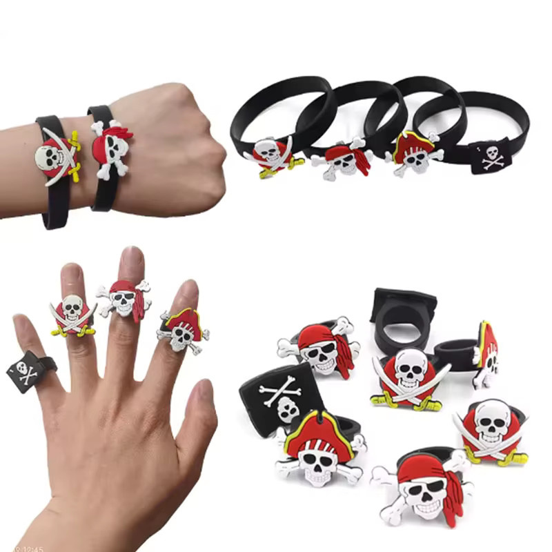 Ataozhekou Armband Ring, Silikon, Schwarz, Kinder - Bild 2