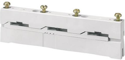 Siemens ALPHA DIN Sammelschienenhalter, 3-polig, weiß, 60mm, CU12x 5 (10), 20x 5 (10) Sammelschiene, 1 Stück - Bild 1