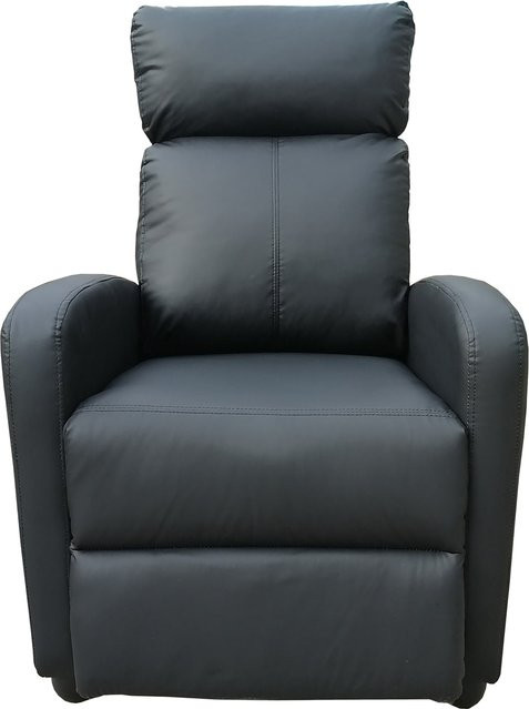 HTI-Living Relaxsessel Corrado aus Kunstleder in Schwarz mit Armlehnen - Bild 1