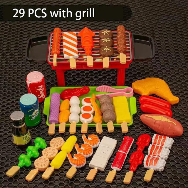 Yiran toy Grillspielzeug Set, BBQ Kochen Rollenspiel, ab 3 Jahren - Bild 1