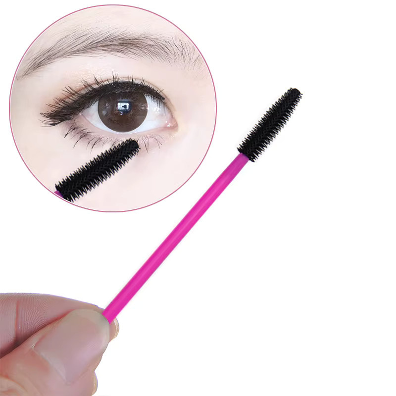 myaokue-up Silikon Wimpern Pinsel und Augenbrauen Kamm, 50 Stück, Gelb - Bild 2