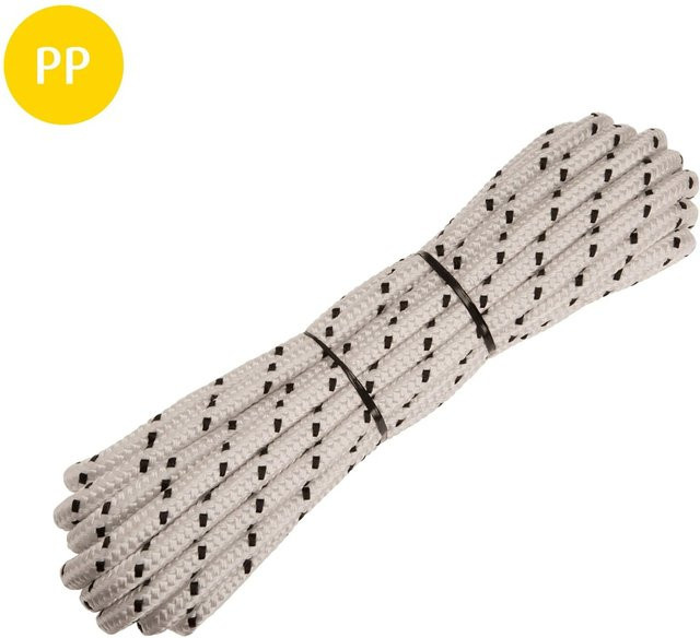 Conacord Multifil Geflochtenes Polypropylen Seil Weiß-Schwarz Durchmesser: 14 mm, Länge: 10 m - Bild 1