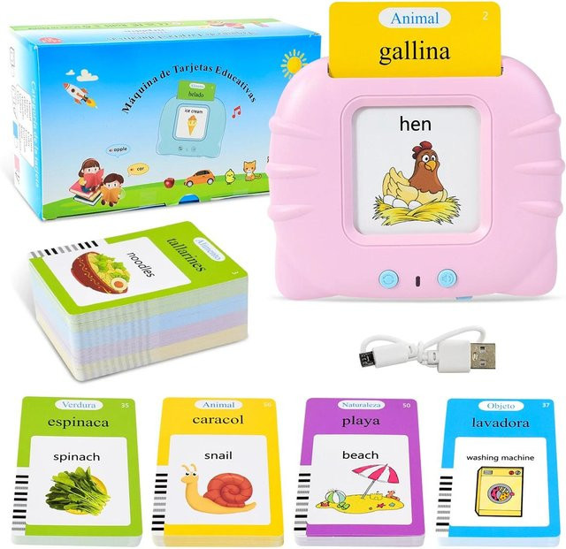 Binchi Outdoor Product Elektronische Spanische Kognitive Karten, Lernspielzeug, ab 0 Jahre - Bild 1