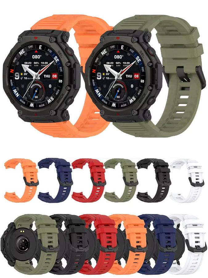 Uhrenarmband Silikon, Amazfit T-Rex3 Pro, Unisex, Bunt - Bild 4