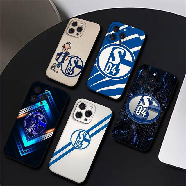 T-Schalke 04 Handyhülle für iPhone 17 16 15 14 13 12 11 Pro Max X XR XS in Schwarz - Bild 1