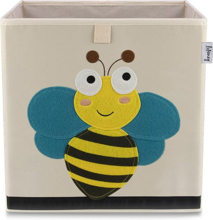Lifeney Aufbewahrungsbox Biene, beige, B/T/H: 33 x 33 x 33 cm