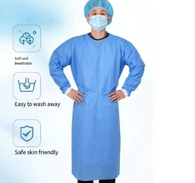 Einweg-Schutzkleidung Blau: Staub- und ölabweisende Arbeitsisolation für Dental und Industrie - Bild 1