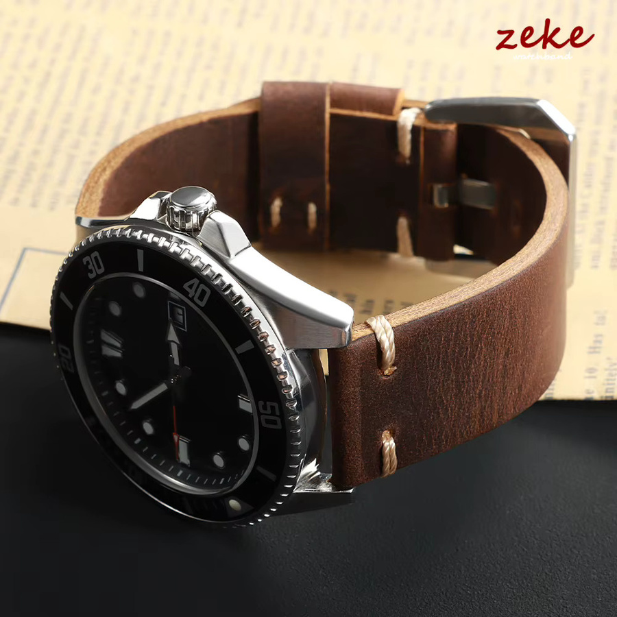 crazyband Uhrenarmband Rindsleder, Vintage, Herren - Bild 2