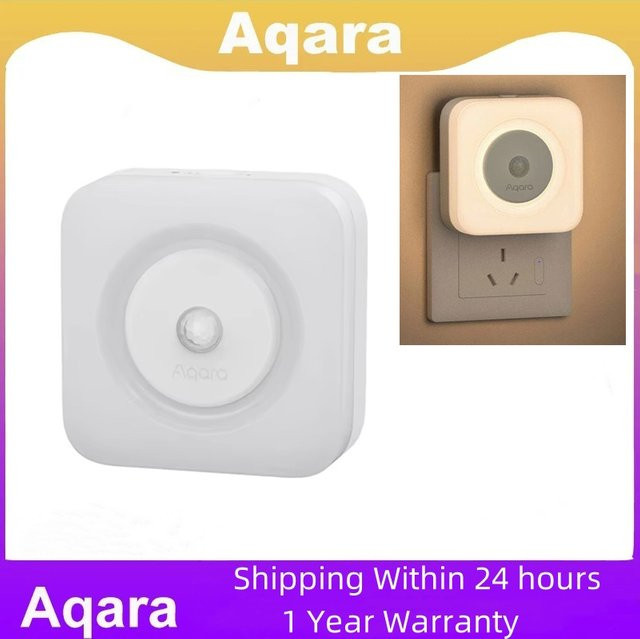 Aqara Smart Sensor-Nachtlicht in Weiß mit LED-Augenpflege und Bewegungssensor, Plug-in-Version, 3000 K Warmweiß - Bild 1