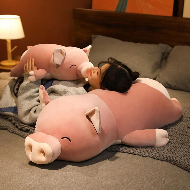 Süßer Mu Cheng Rosa Schwein Stoffpuppe Plüschtier 50cm - Bild 3