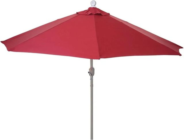 MCW Sonnenschirm Lorca Halbrund in Bordeaux mit UV 50+ Schutz, Durchmesser: 270 cm - Bild 1