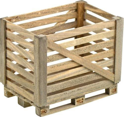 Carson Modellsport Holz-Gitterbox Europalette im Maßstab 1:14 - Bild 1