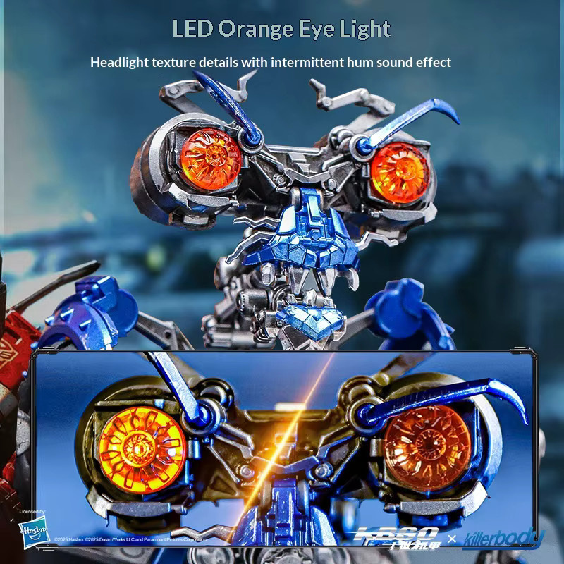 Killerbody Transformers Wheelie Universal Studios Edition, Actionfigur, mit LED-Licht - Bild 3